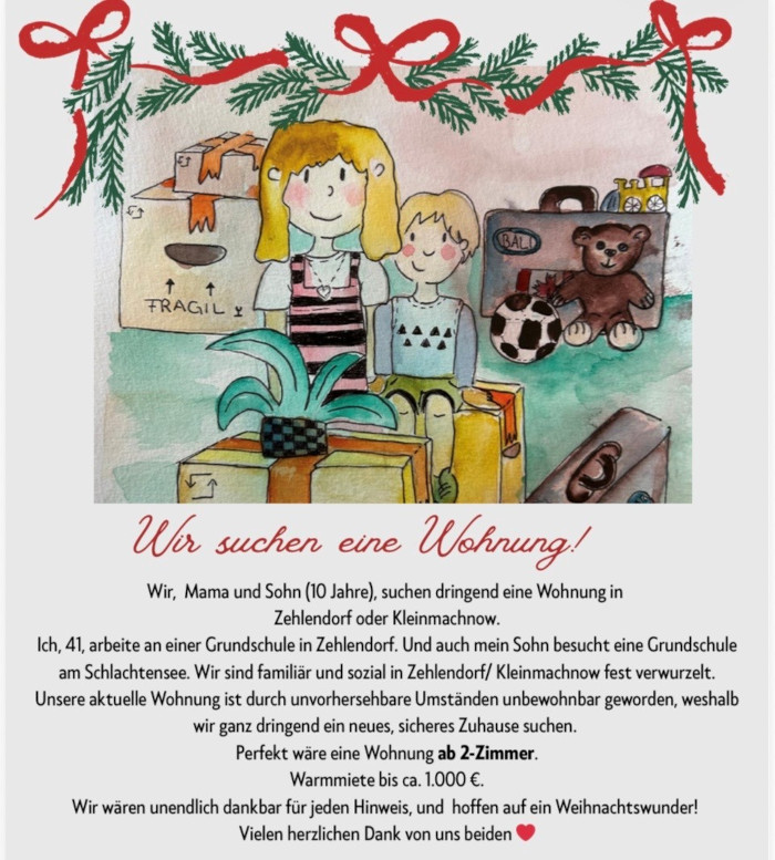 Wir suchen eine Wohnung – Weihnachtswunder