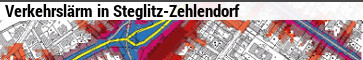 Lärmkarte der Senatsverwaltung für Stadtentwicklung und Wohnen Verkehrslärm in Steglitz-Zehlendorf