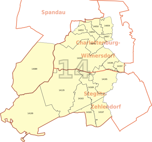 Postleitzahl14 in Berlin