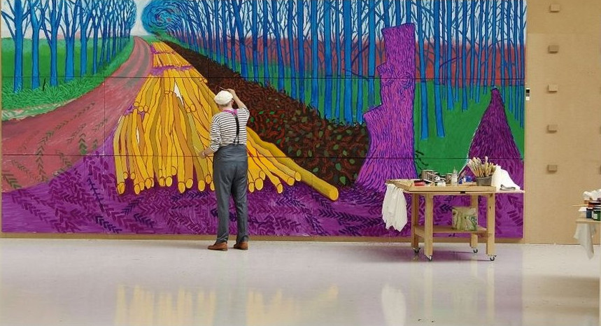 David Hockney in der Royal Academy of Arts