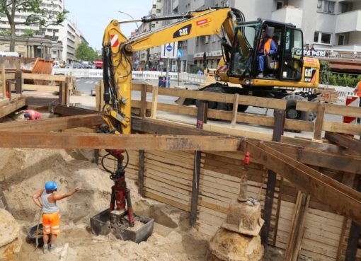 Baustelle der Berliner Wasserbetriebe