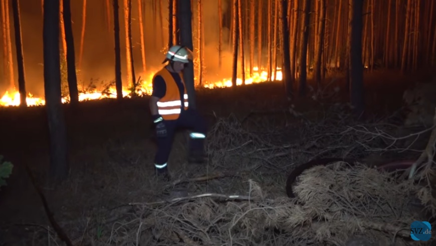 Waldbrand außer Kontrolle