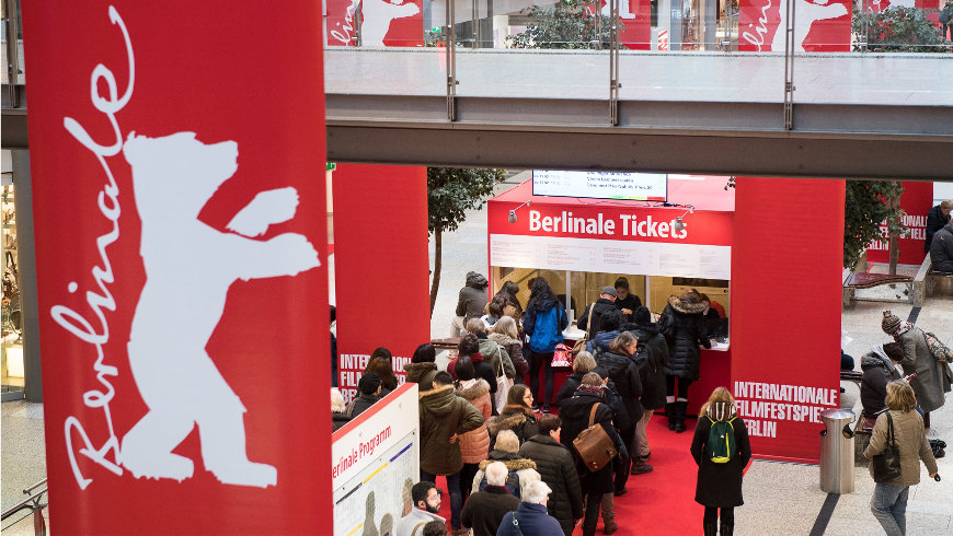 Ticket Counter in den Potsdamer Platz Arcade