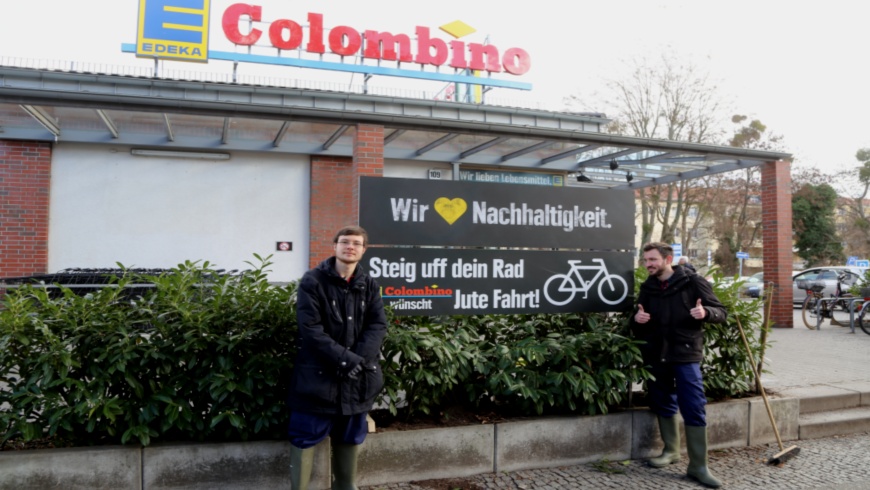 edeka-Colombino für Fahrrad-Mobilität: