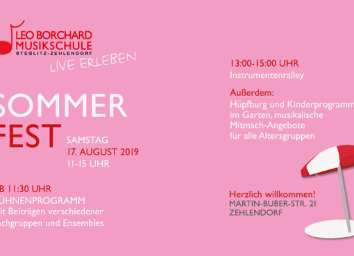 Sommerfest der Leo-Borchard-Musikschule