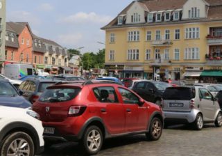 Kranoldplatz als Parkplatz