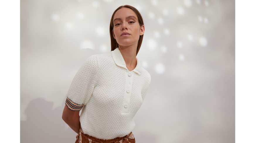 KnIT Piece Poloshirt by Marc Cain