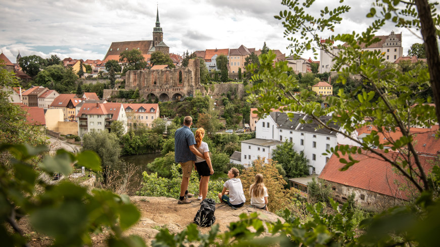 Mittelalterliche Stadt Bautzen mit Simultandom St.Petri, Ruine der Nikolaikirche und Ortenburg