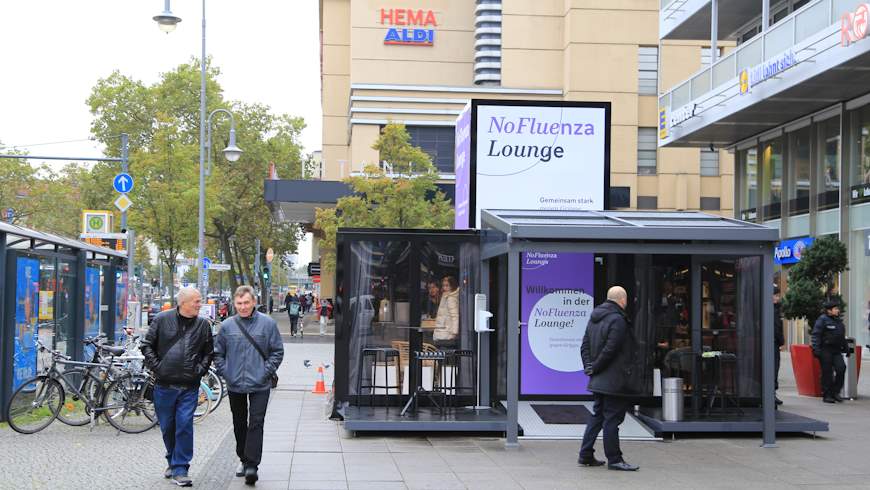 NoFluenza Lounge von Sanofi
