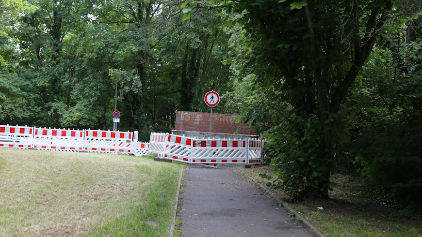 Grünzüg am Lankegraben: Baustelle