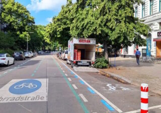 Kiezblock mit Fahrradstraße,