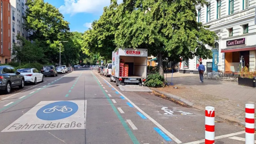 Kiezblock mit Fahrradstraße,