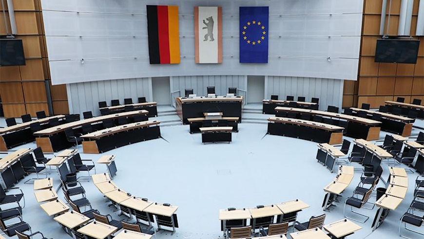 Plenarsaal im Berliner Abgeordnetenhaus